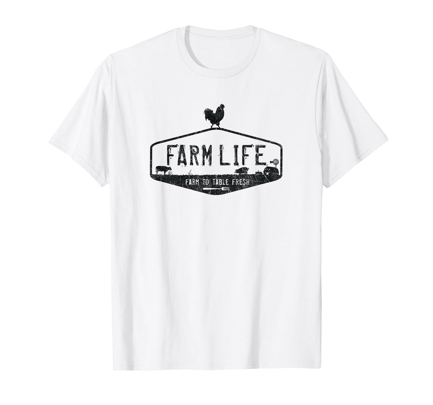 FARM LIFE T-SHIRT, LIVESTOCK DISTRESSED GRAPHIC T-Shirt