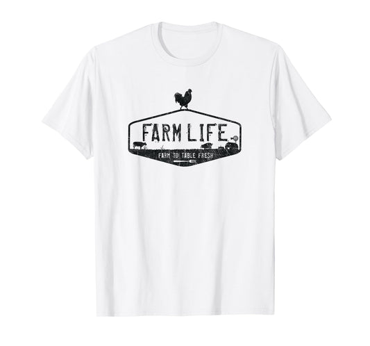 FARM LIFE T-SHIRT, LIVESTOCK DISTRESSED GRAPHIC T-Shirt