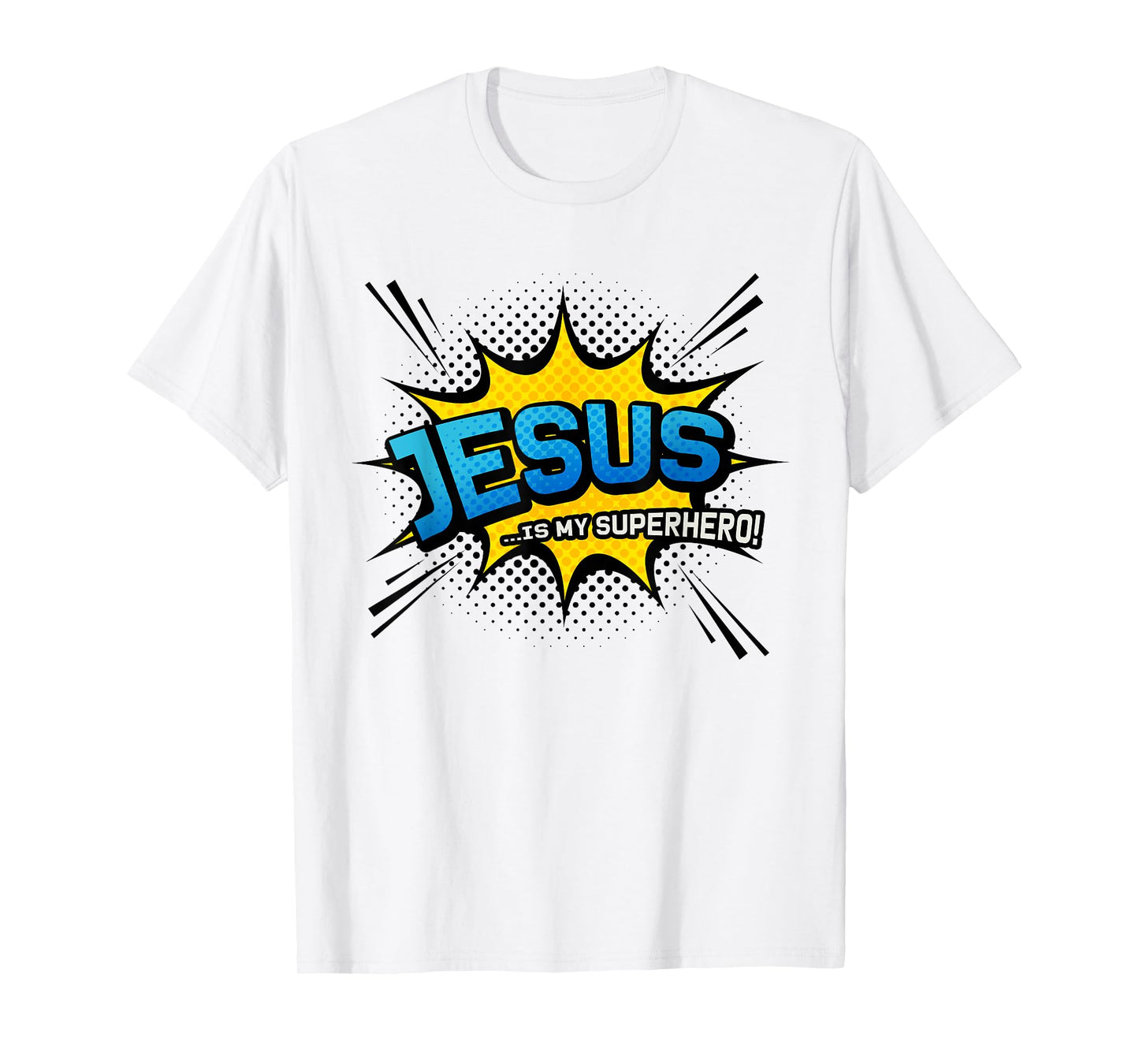 Jesus is My Superhero - Funny Cool Comic Book T-Shirt