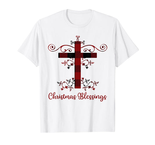 Christian Christmas Blessings Holiday Greetings Womens Gift T-Shirt