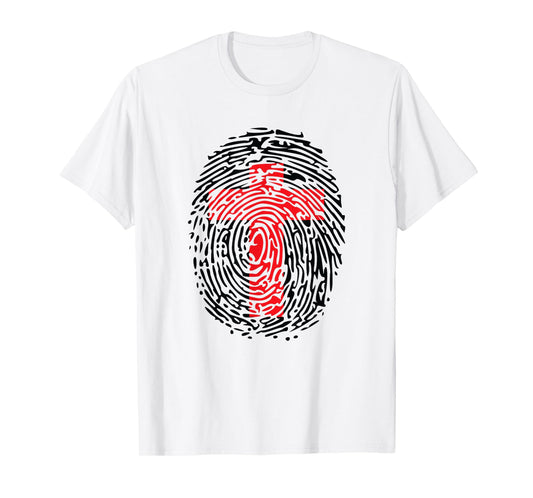 Christian Cross Fingerprint of Christ T-Shirt