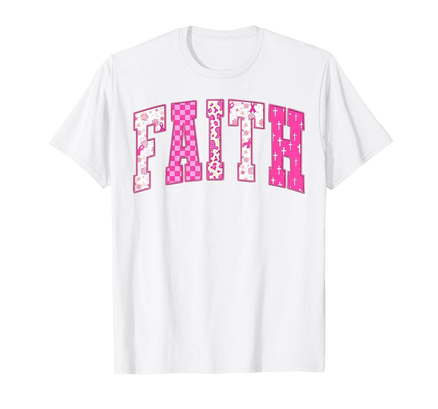 Breast Cancer Christian Fight Hope Faith Love Matching Group T-Shirt