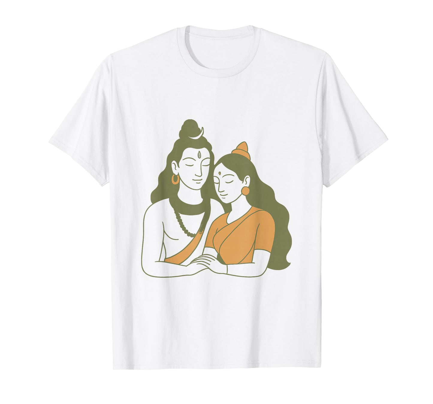 Lord Shiva Durga Hindu God Mahadeva Goddess Parvati T-Shirt