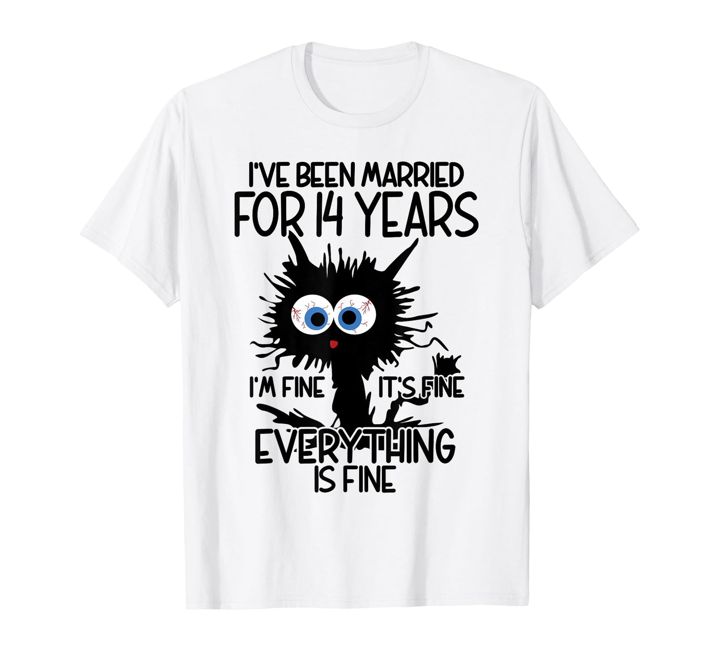 Ivory Wedding I've Been Married For 14 Years T-Shirt
