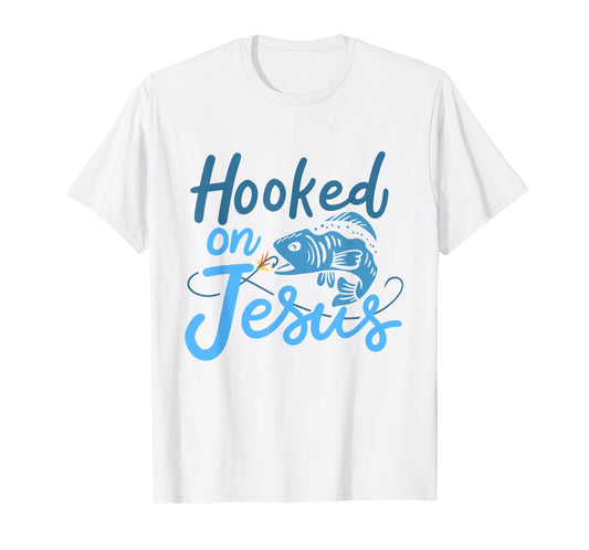Hooked On Jesus Bass Fishing T-Shirt