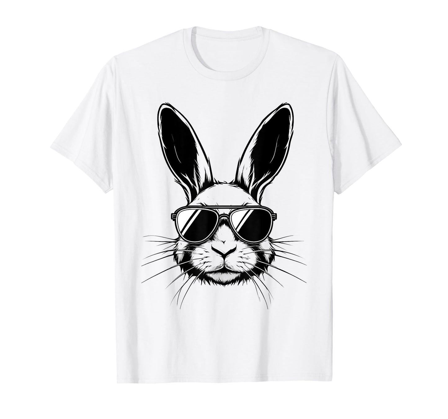 Bunny Face With Glasses Shirt Men Boys Kids Easter Day T-Shirt