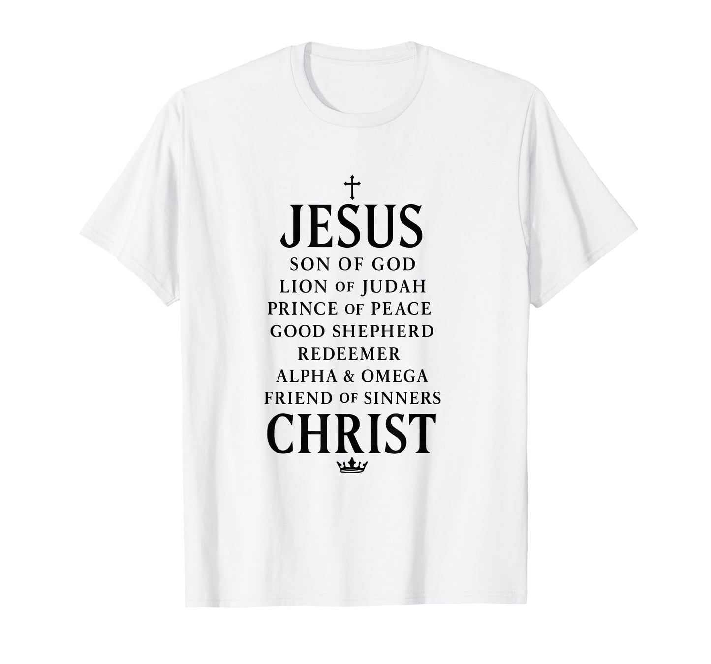 Names Jesus Christ - Son of God | Lion Judah & Prince Peace T-Shirt