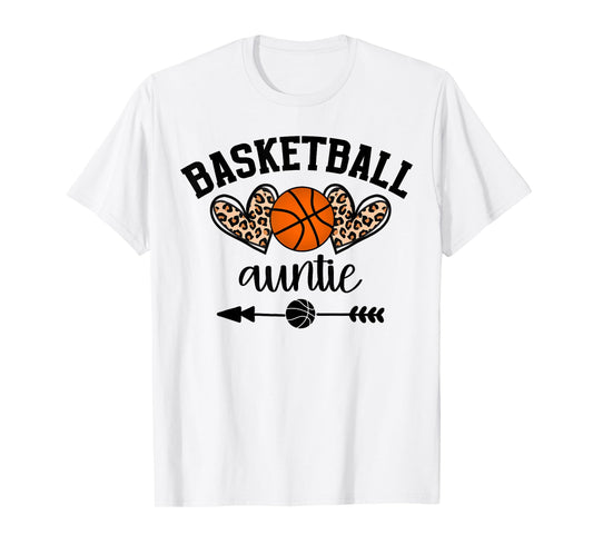 Basketball Auntie Womens Basketball Aunt Game Day Senior T-Shirt