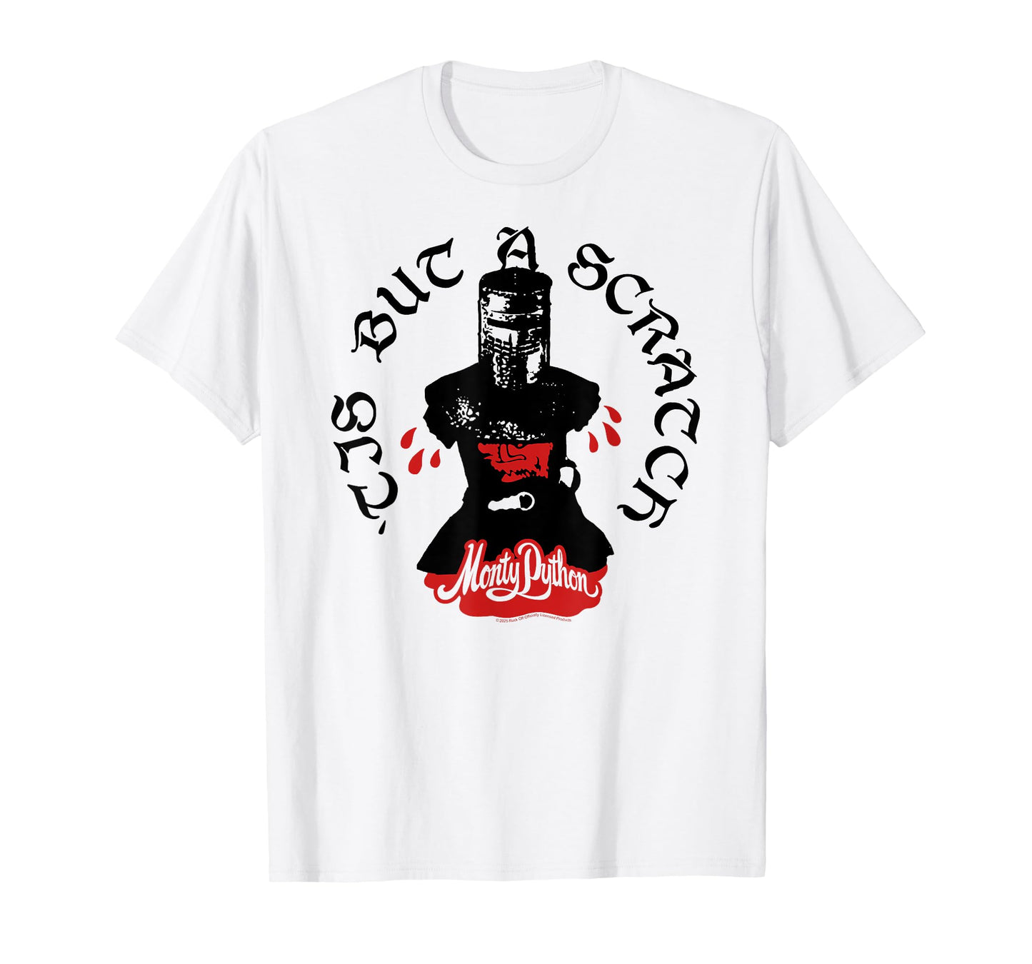 Monty Python Scratch Tis but a scratch Holy Grail T-Shirt