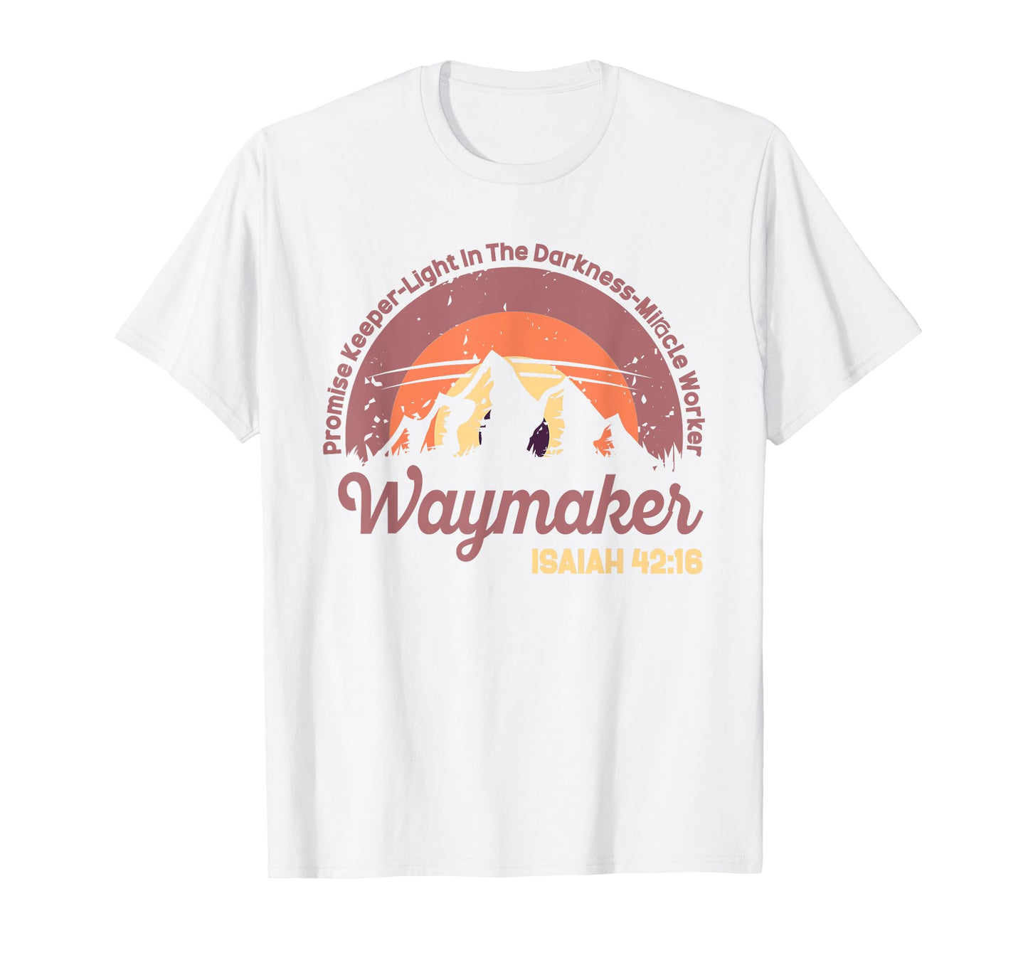 Waymaker Vintage Promise Keeper Miracle Worker Christian T-Shirt