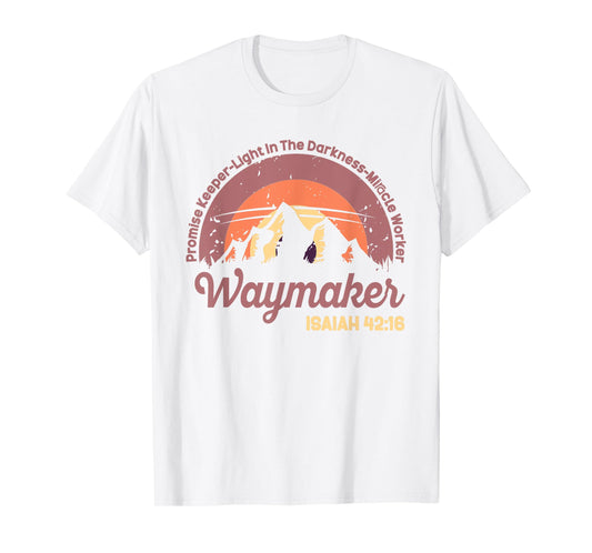 Waymaker Vintage Promise Keeper Miracle Worker Christian T-Shirt