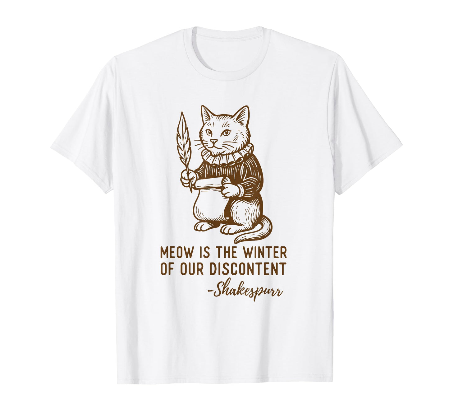 Funny Shakespeare Quote Cat Shakespurr T-Shirt