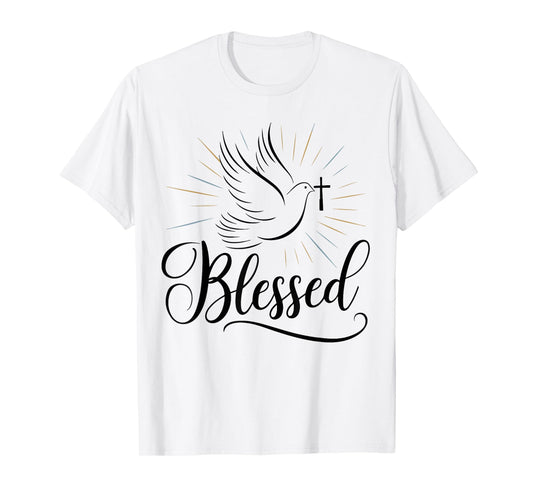 Blessed Christian Dove Jesus Teen Girl Toddler God Mother T-Shirt