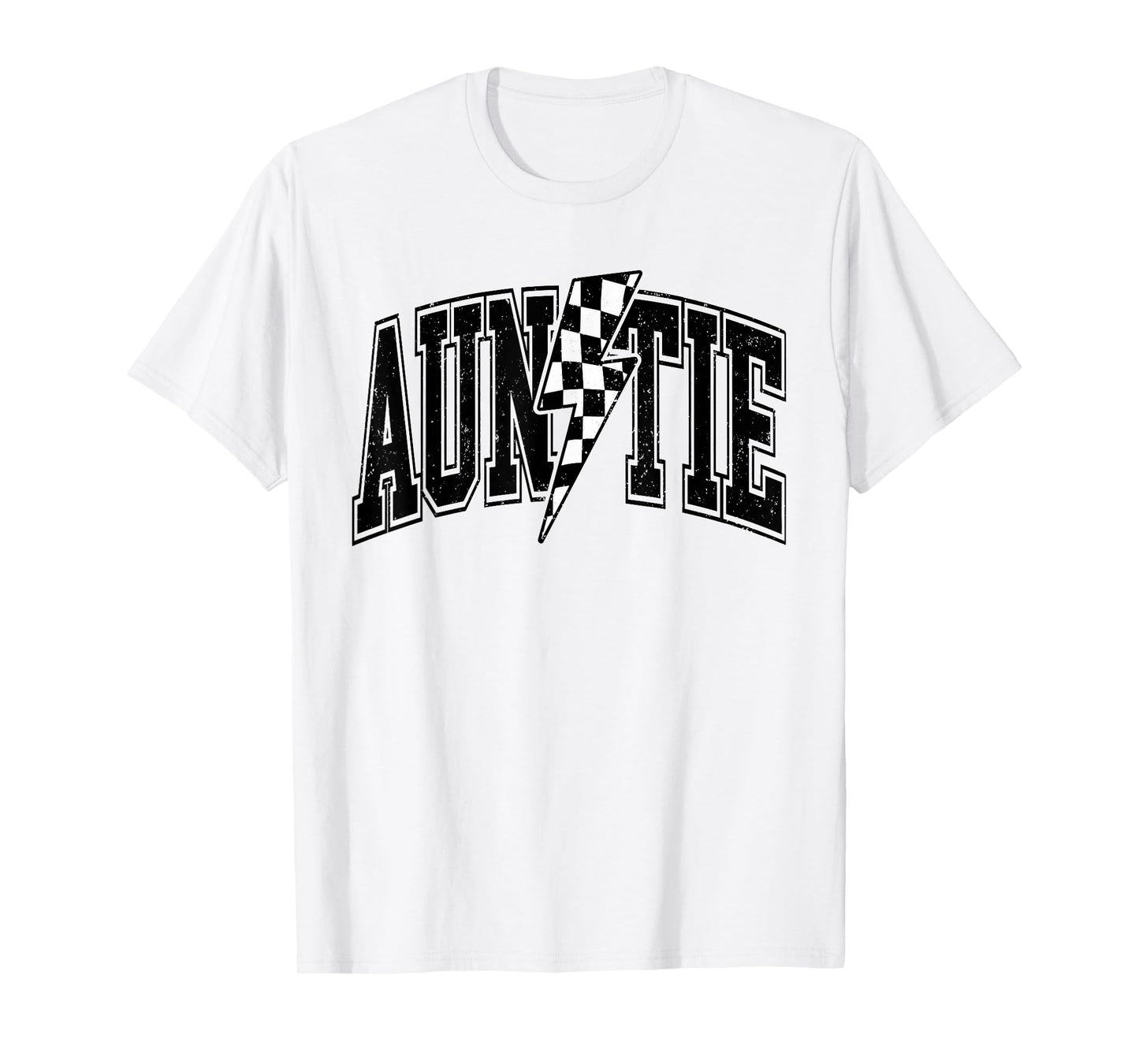 Auntie Racing Car Family Matching Birthday Party Funny Aunt T-Shirt