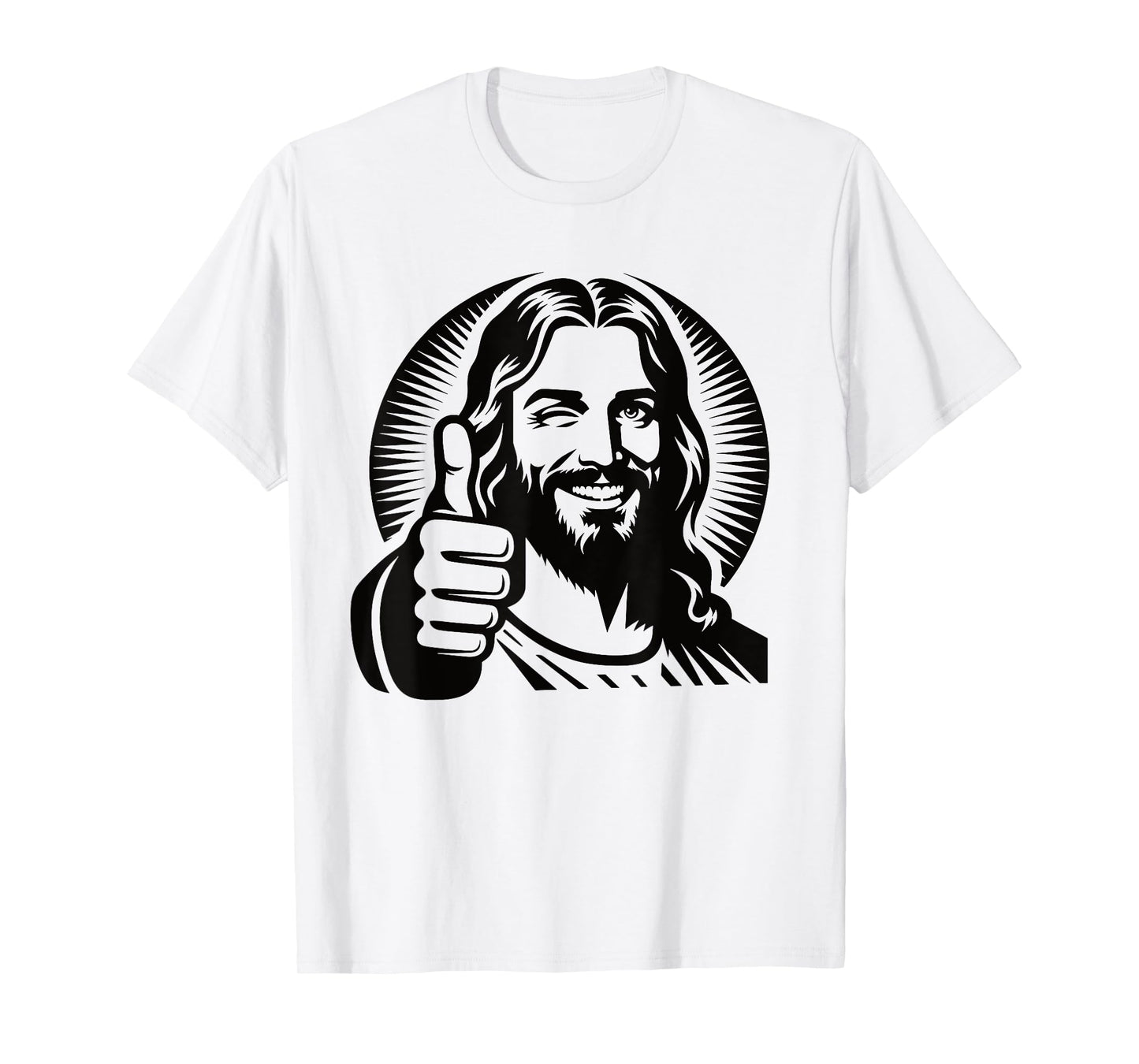 Jesus Christ Smiling Thumbs Up T-Shirt