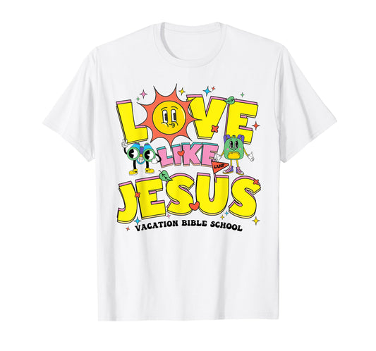 Groovy Love Like Jesus Vacation Bible School VBS Live It T-Shirt