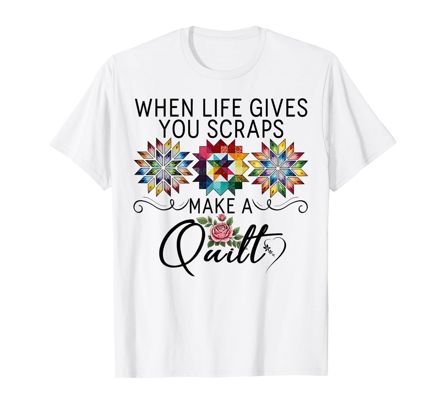 Funny Sewing Sewer Make A Quilt Quilting Patterns Quilter T-Shirt