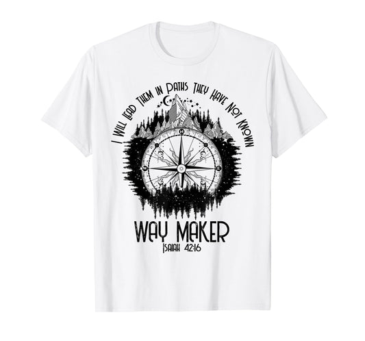 Spiritual Way Maker Bible Verse Christian Faith Way Maker T-Shirt