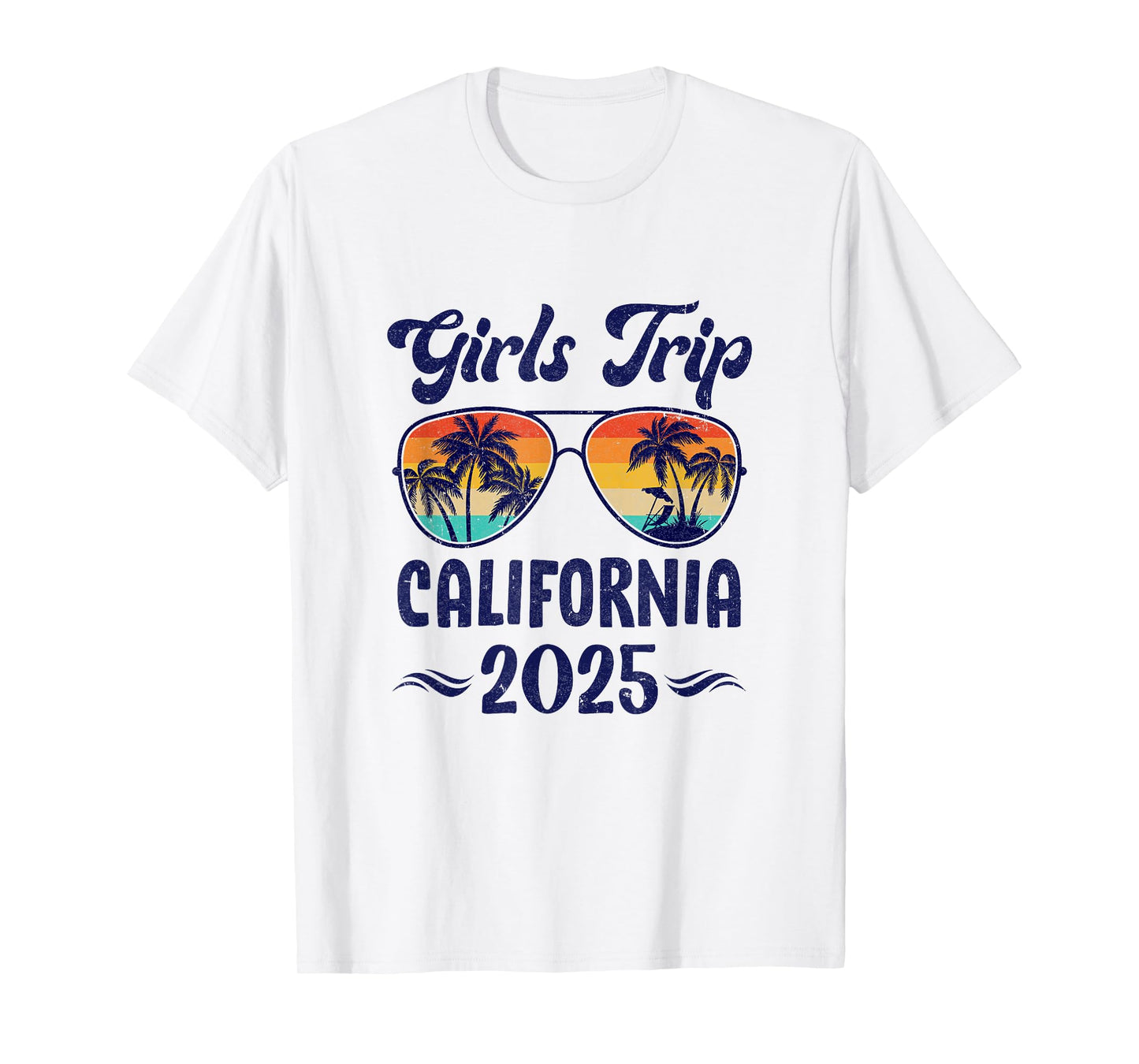 California Girls Trip Beach Vacation 2025 Matching Group T-Shirt