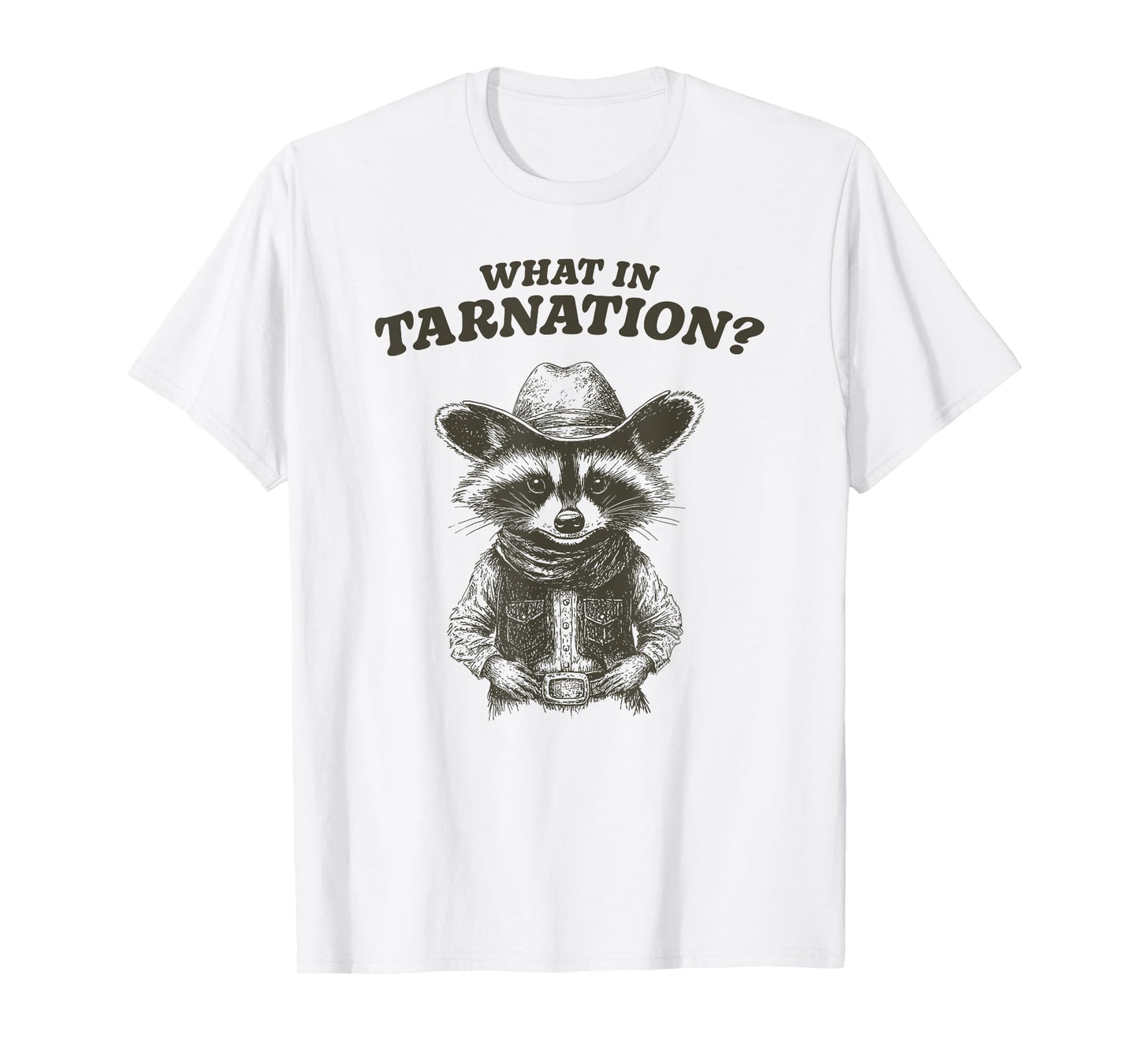 Presto Funny Southern Phrases for Women Women's Blue 'What In Tarnation' Classic Fit Crew Neck Short Sleeve T-Shirt