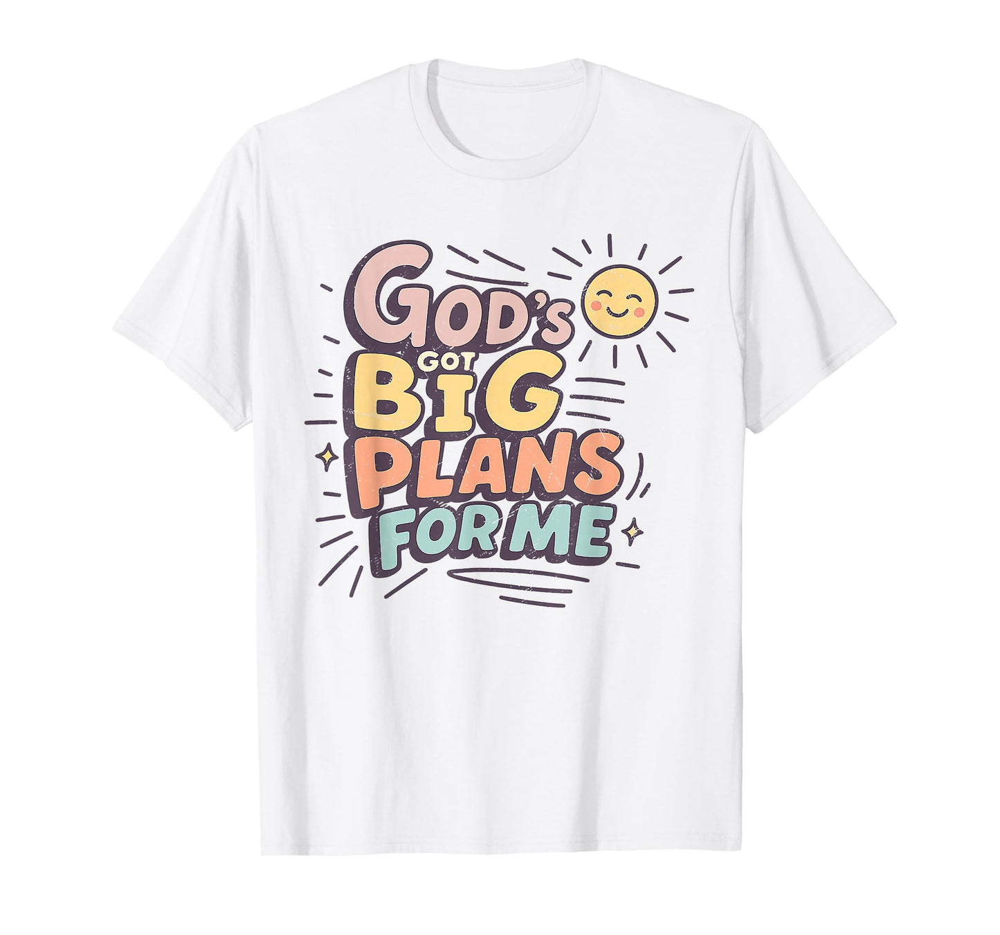 God's Got Big Plans for Me Christian Faith Tee T-Shirt