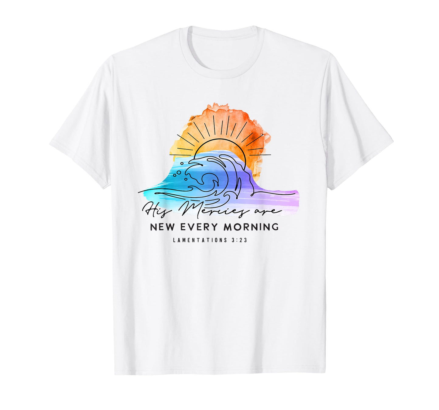 God's Mercy New Every Morning Christians Faith Jesus T-Shirt