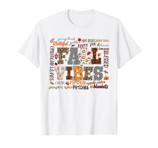 Fall Vibes Autumn Fall Country Life Women Girls T-Shirt