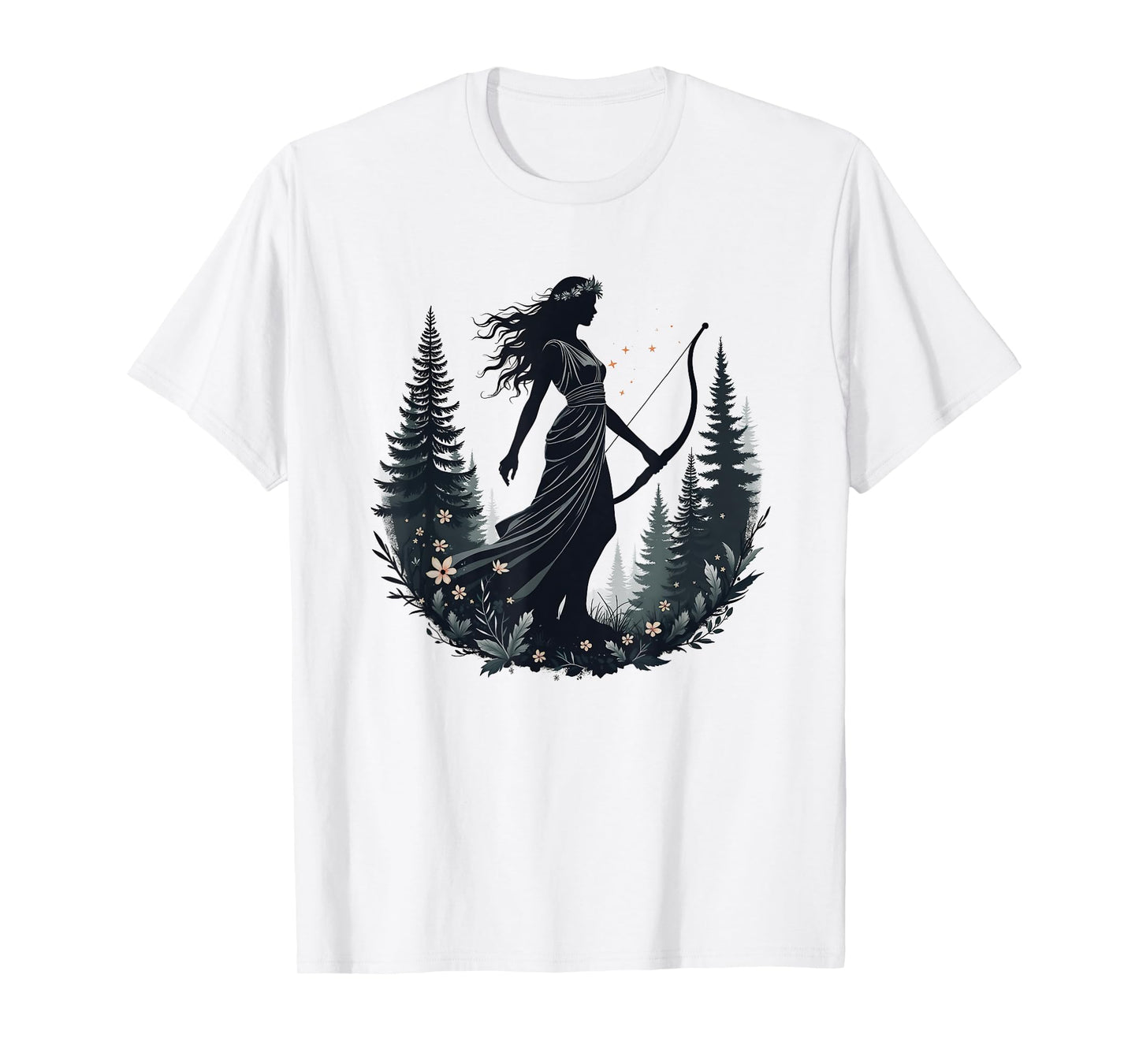 Agema Apparel Artemis Ancient Greek Goddess Greek Mythology T-Shirt