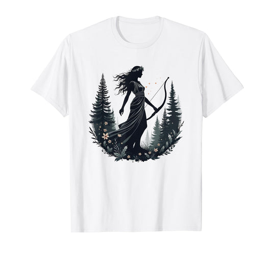 Agema Apparel Artemis Ancient Greek Goddess Greek Mythology T-Shirt