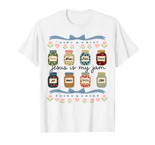 Jesus Is My Jam Christian Faith Religious Bible Verse T-Shirt