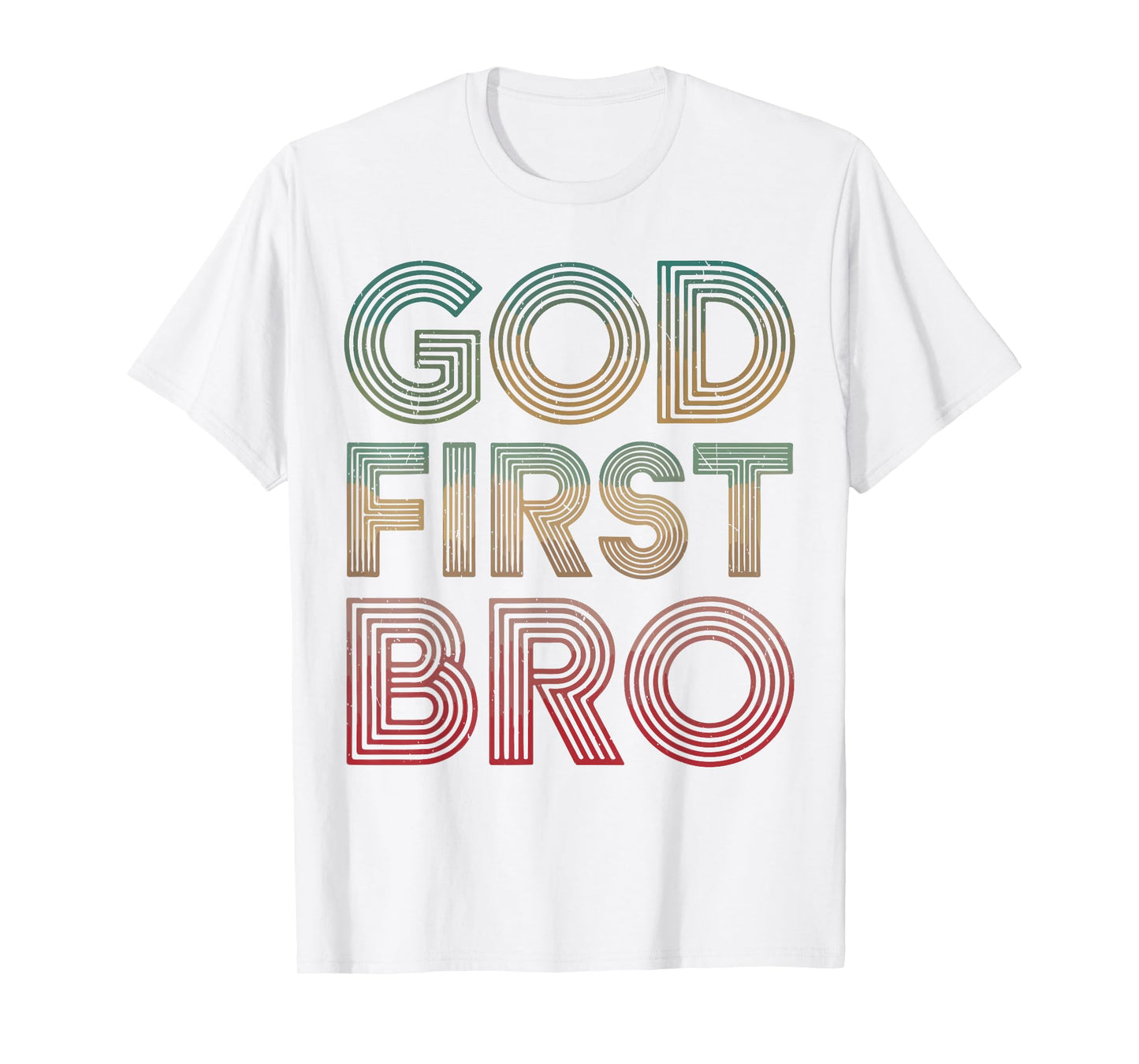 Teens Boy God First Bro Funny Christian Son Brother Toddler T-Shirt