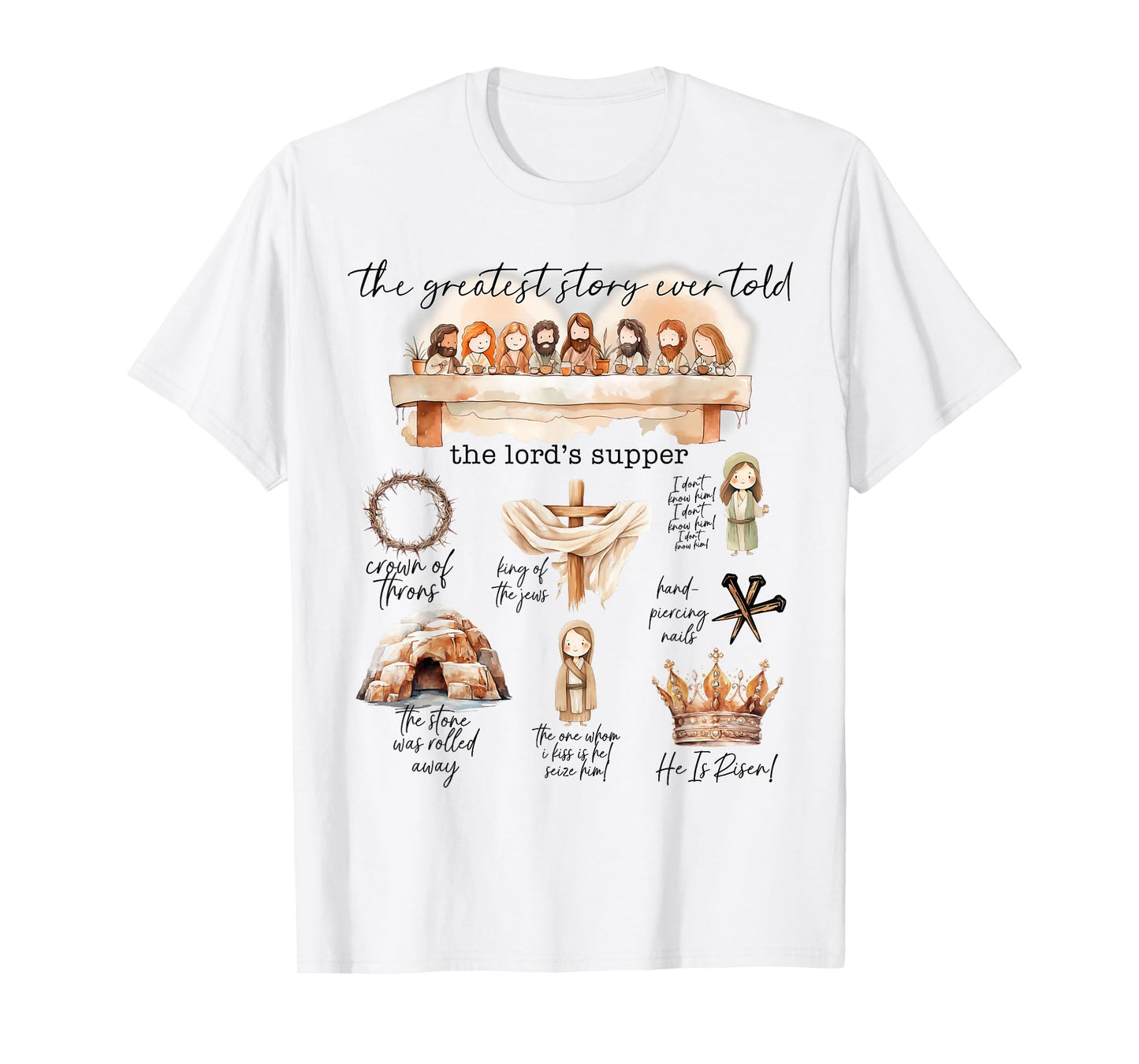 The Greatest Love Story Ever Told Cute Christian Easter Day T-Shirt