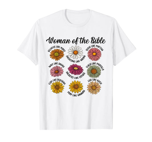 Christian Jesus God Lover Catholic Flower Woman of The Bible T-Shirt