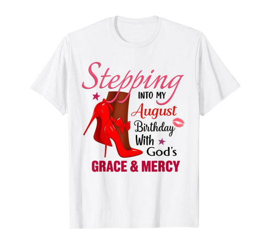 Birthday Women Girls Flowers Sneaker High Heels Bday T-Shirt