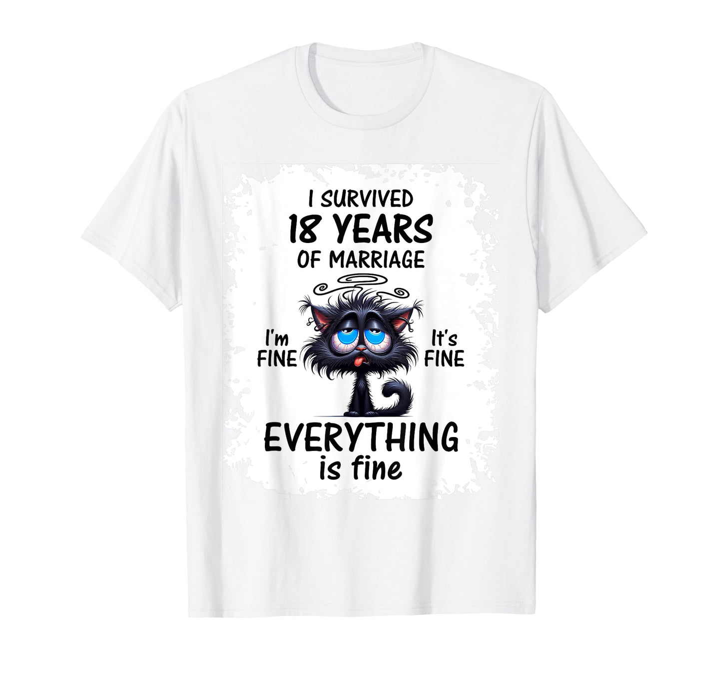 Porcelain Wedding I Survived 18 Years Of Marriage T-Shirt