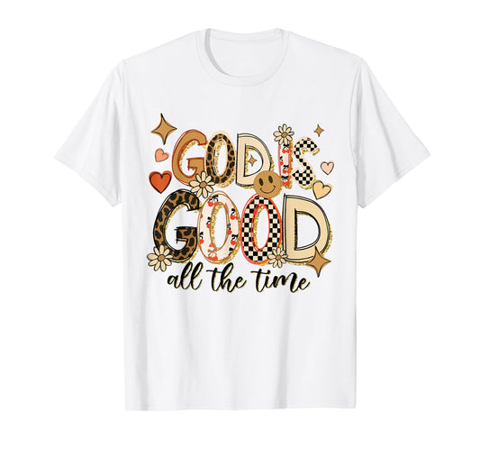 God is Good All The Time Christian Fall Autumn Thanksgiving T-Shirt