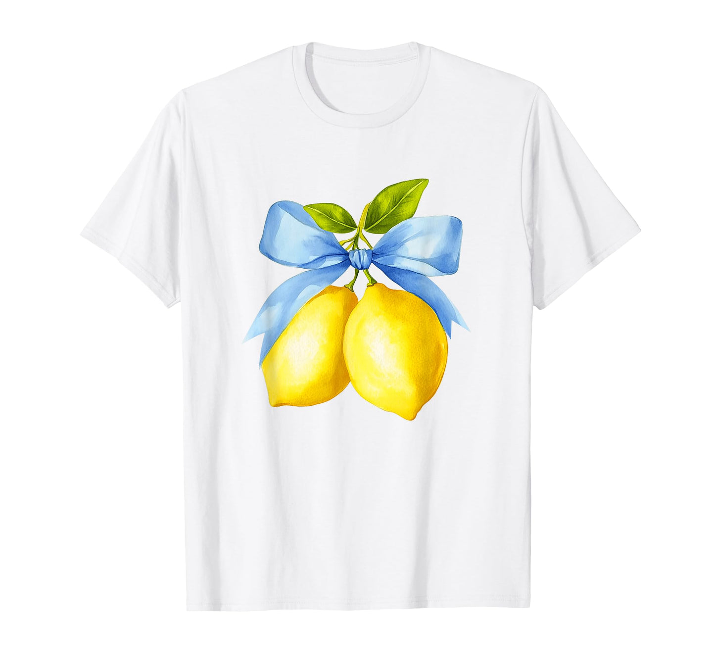 Lemon Graphic for Women Girls Fruit Coquette Bow Summer T-Shirt