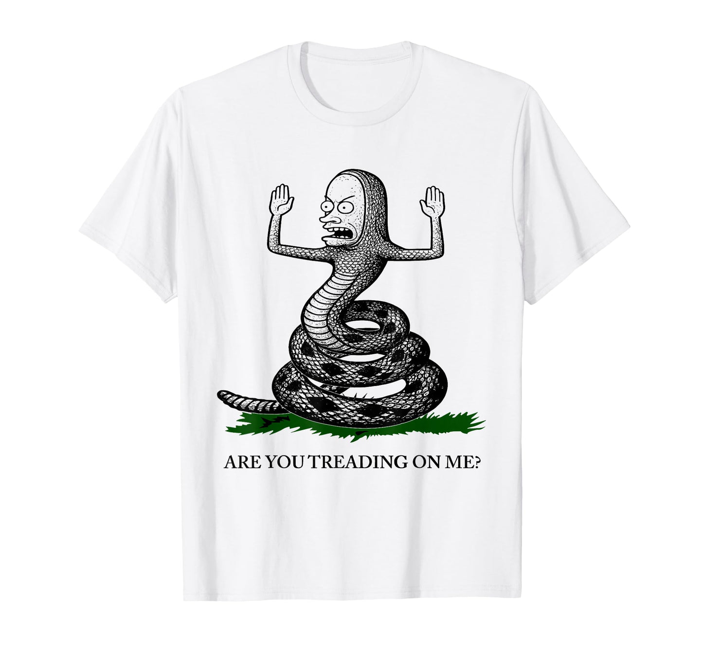 are You Treading On Me Gadsden Snake Satire Patriotic Funny T-Shirt