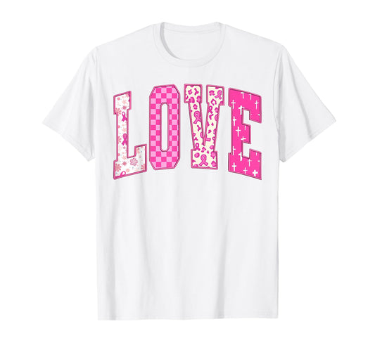 Breast Cancer Christian Fight Hope Faith Love Matching Group T-Shirt
