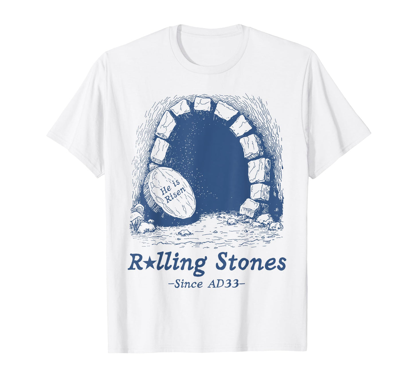The Stone Was Rolled Away He Is Alive Retro Christian Easter T-Shirt
