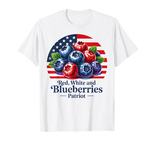 Red White and Blueberries Christian Patriotic T-Shirt