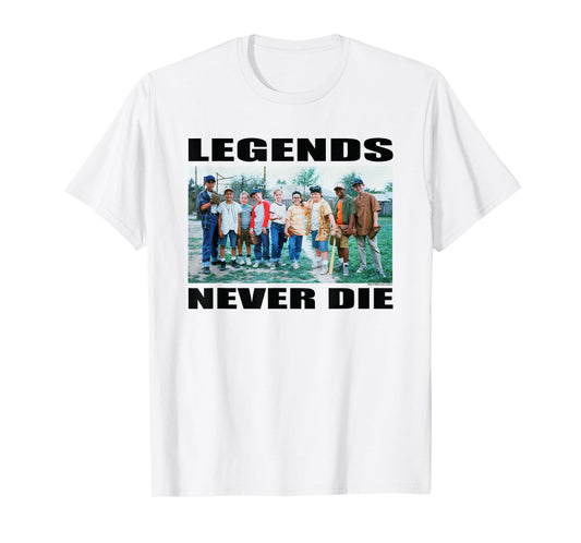 The Sandlot "Legends Never Die" Quote Official 1993 Movie T-Shirt