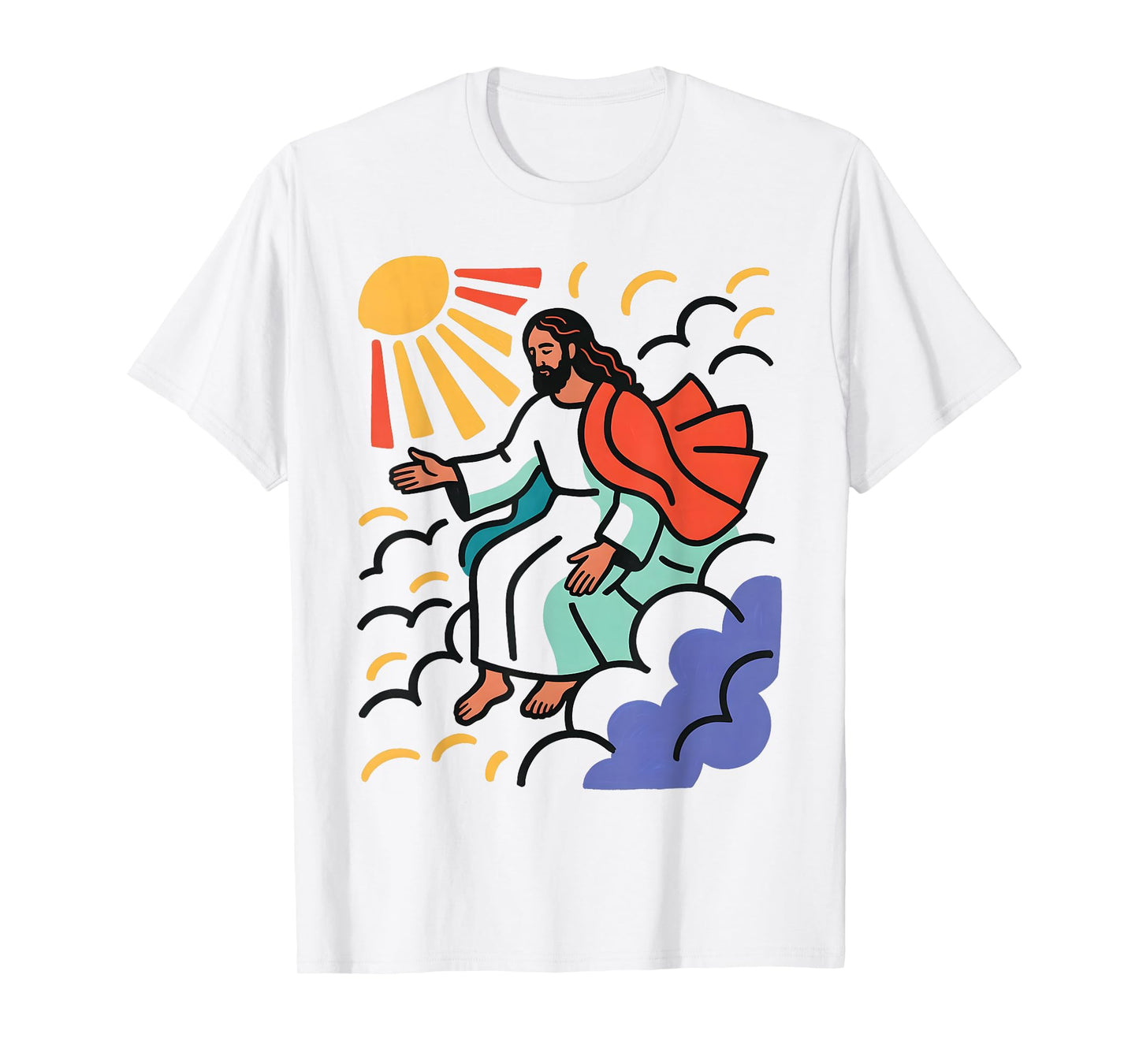 Faith Light Divine Peace Heaven Spiritual Design T-Shirt