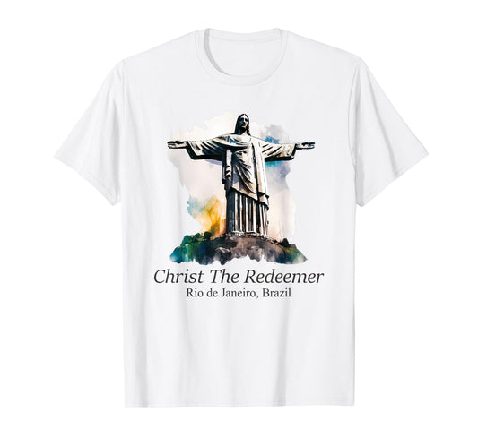 Funny Jesus Christ The Redeemer Travel Destination Graphic T-Shirt