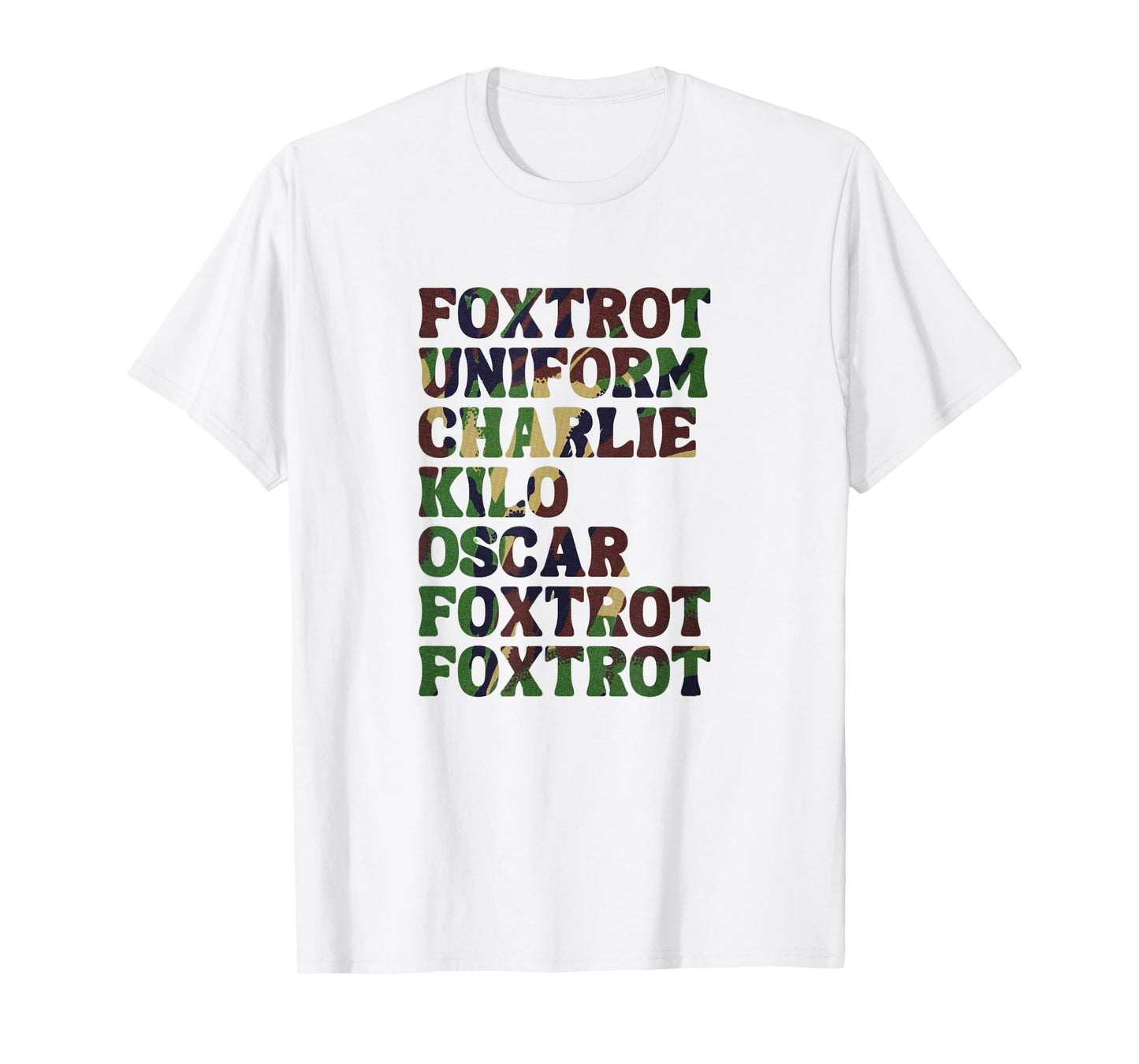Funny Phonetic Alphabet Nato Military Police Army Tactical T-Shirt