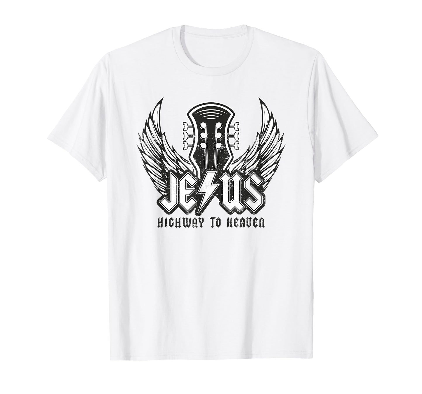 Jesus Rock and Roll Christian Music Worship Bible Verse T-Shirt