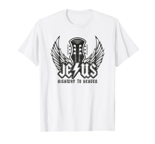 Jesus Rock and Roll Christian Music Worship Bible Verse T-Shirt