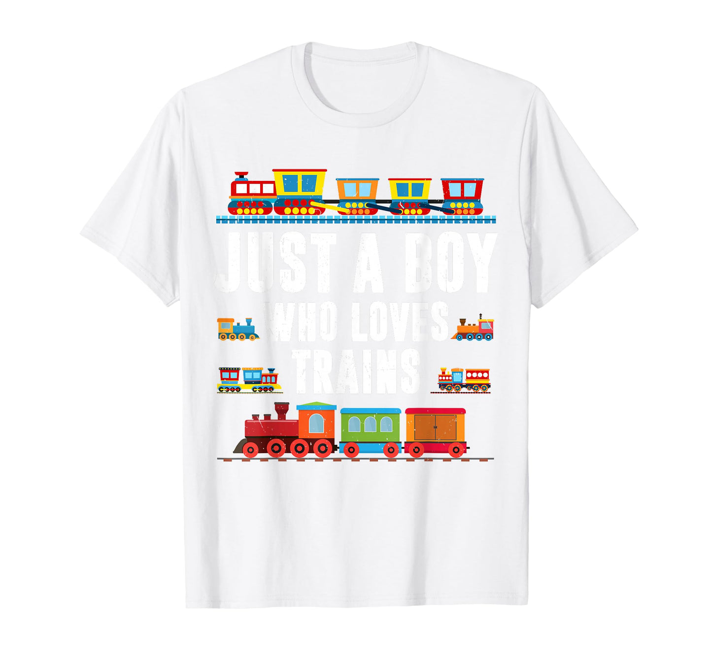 Just A Boy Who Loves Train Toddler Shirt Baby Boy Locomotive T-Shirt