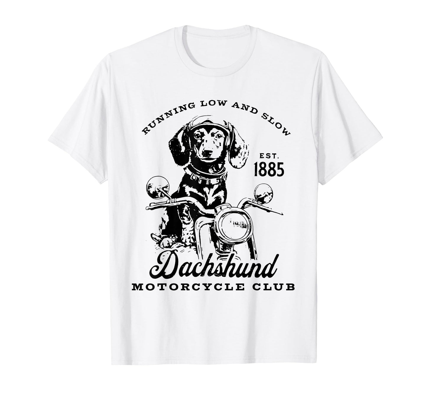 H&H New Life Clothing Unisex-Adults Dachshund Motorcycle Club Funny Quotes T-Shirt, Grey, Small