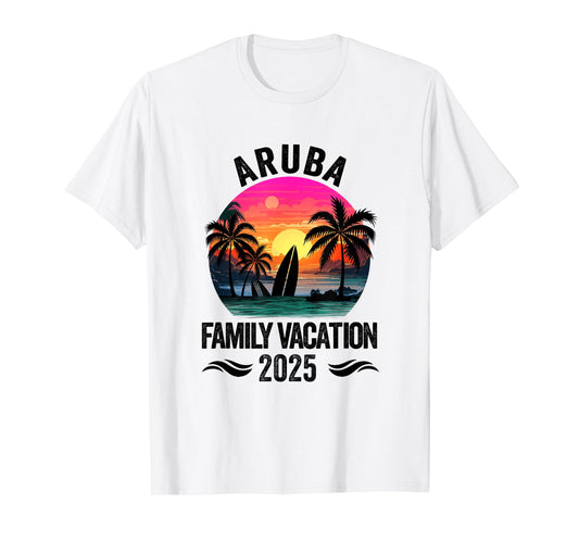 Aruba Family Vacation 2025 Matching Outfits Beach Summer T-Shirt